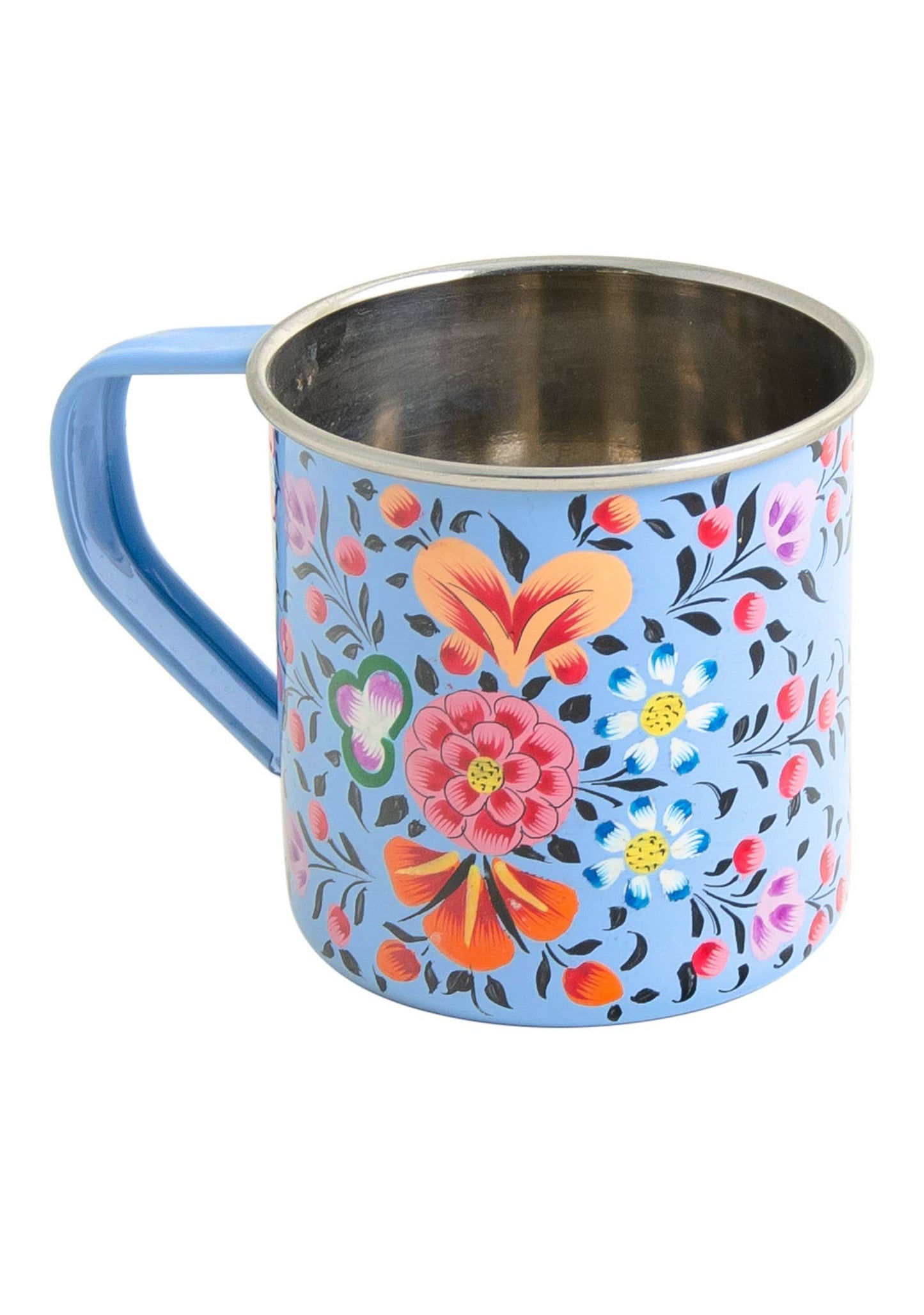 Ketaki Hand Painted Enamel Mug - Fair Trade