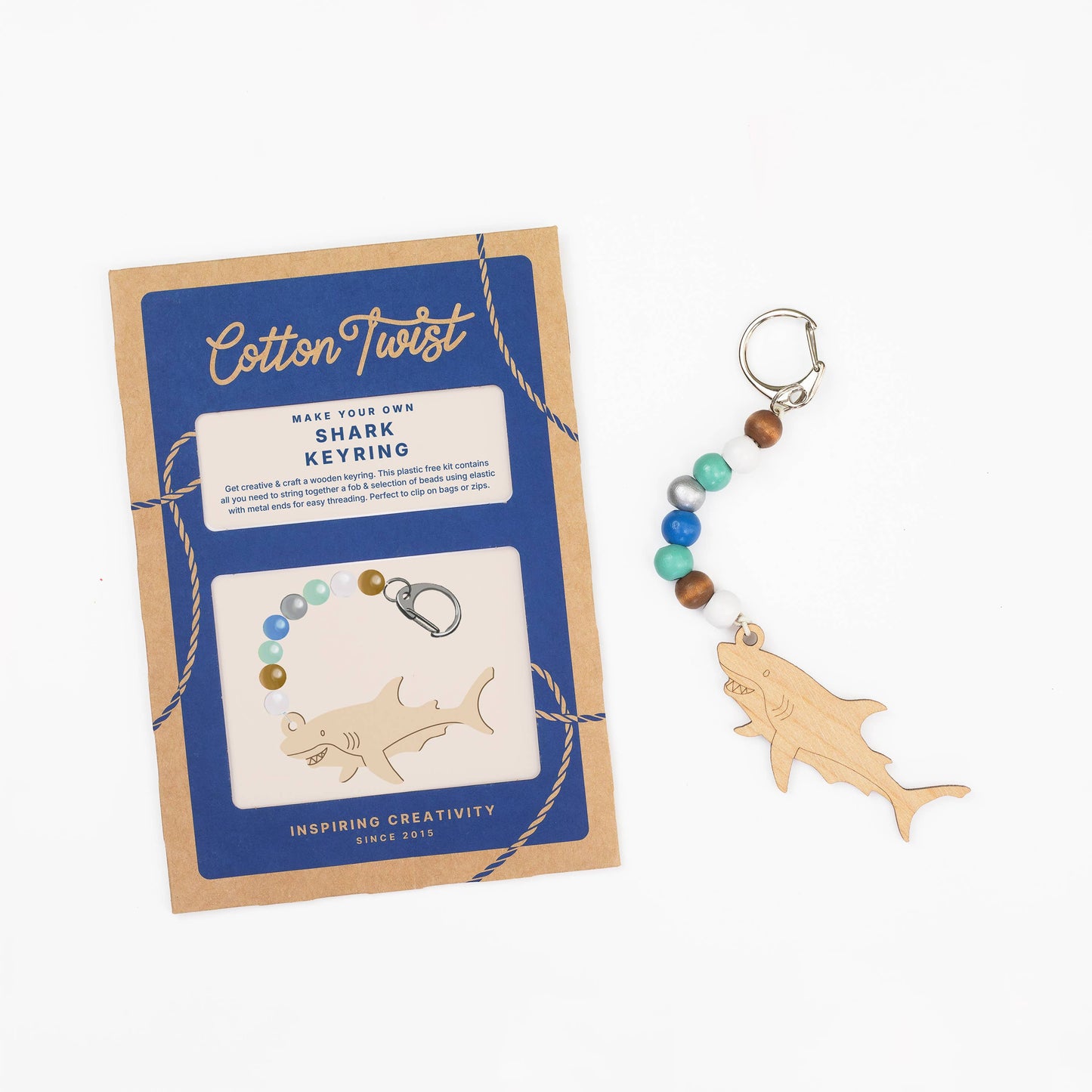 Make Your Own Shark Keyring Kit