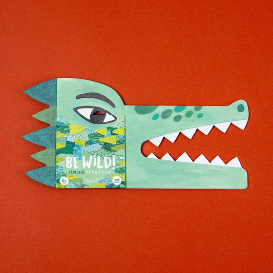 Be Wild! Crocodile Mask & Stickers Set
