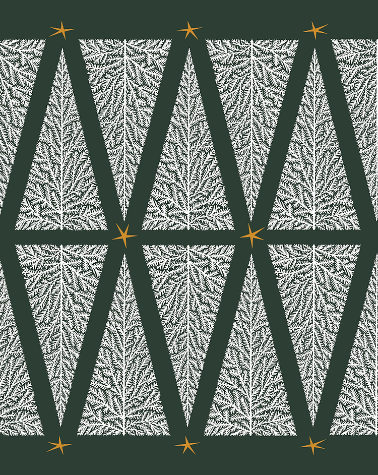 Christmas Tree Linen Tea Towel