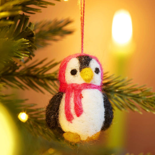 Felt Penguin Decorations - Fair Trade