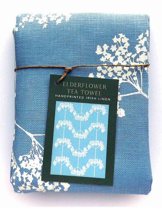 Elderflower Linen Tea Towel