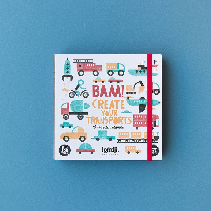 Bam! Transport wooden stamp kit