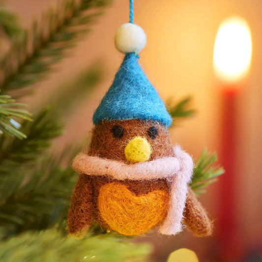 Felt Robin Decorations - Fair Trade