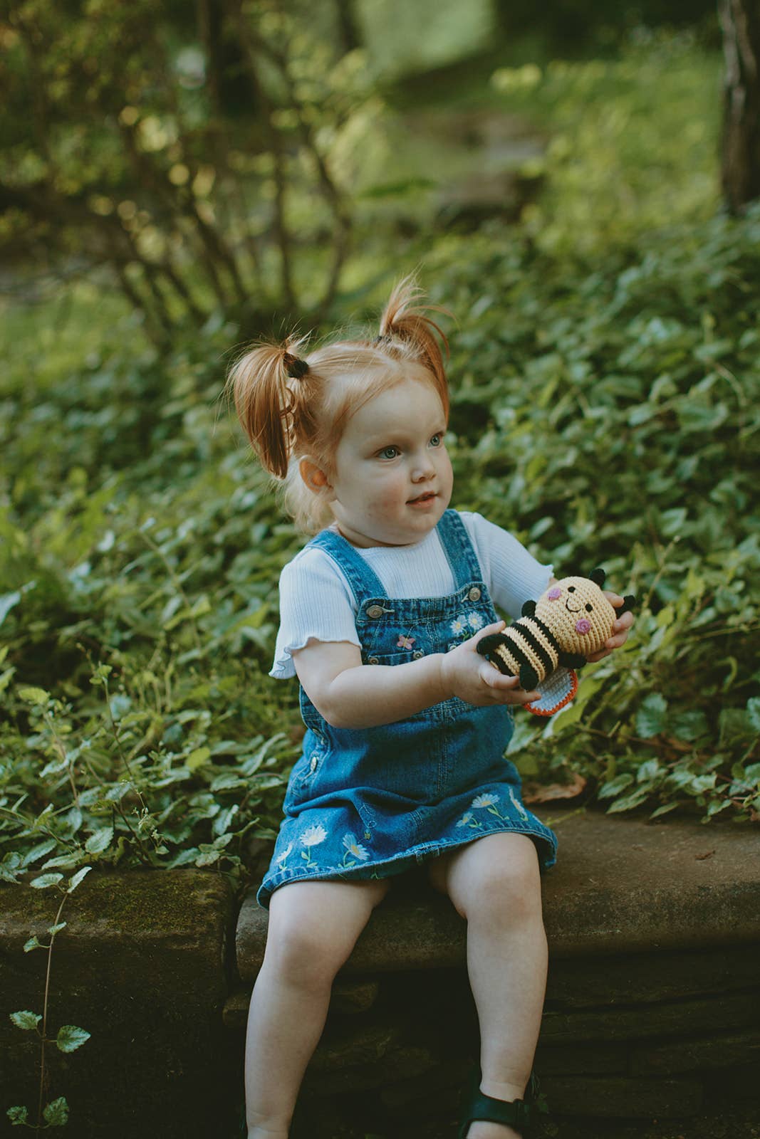 Baby Toy Bumble bee rattle - yellow