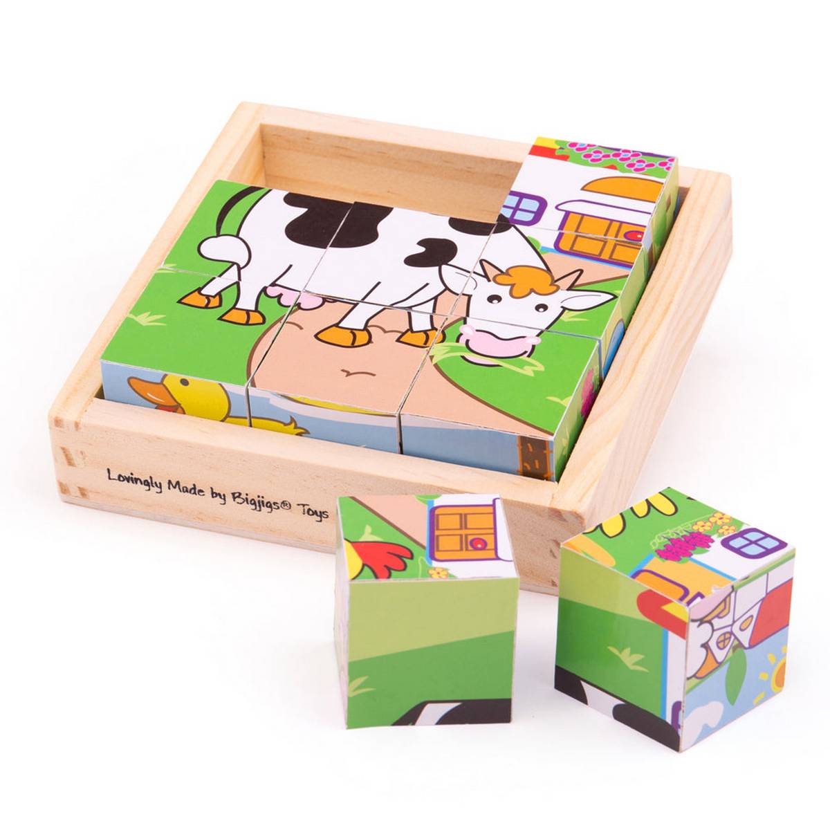 Animal cube puzzle