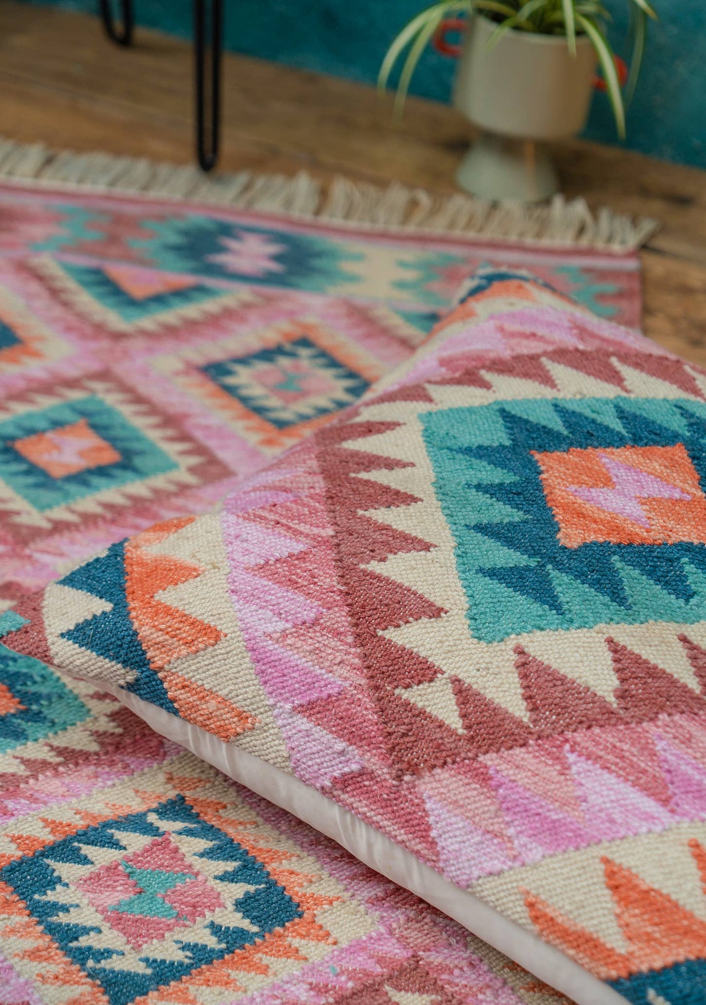 Handloomed Cushion Cover - Recycled & Fair Trade