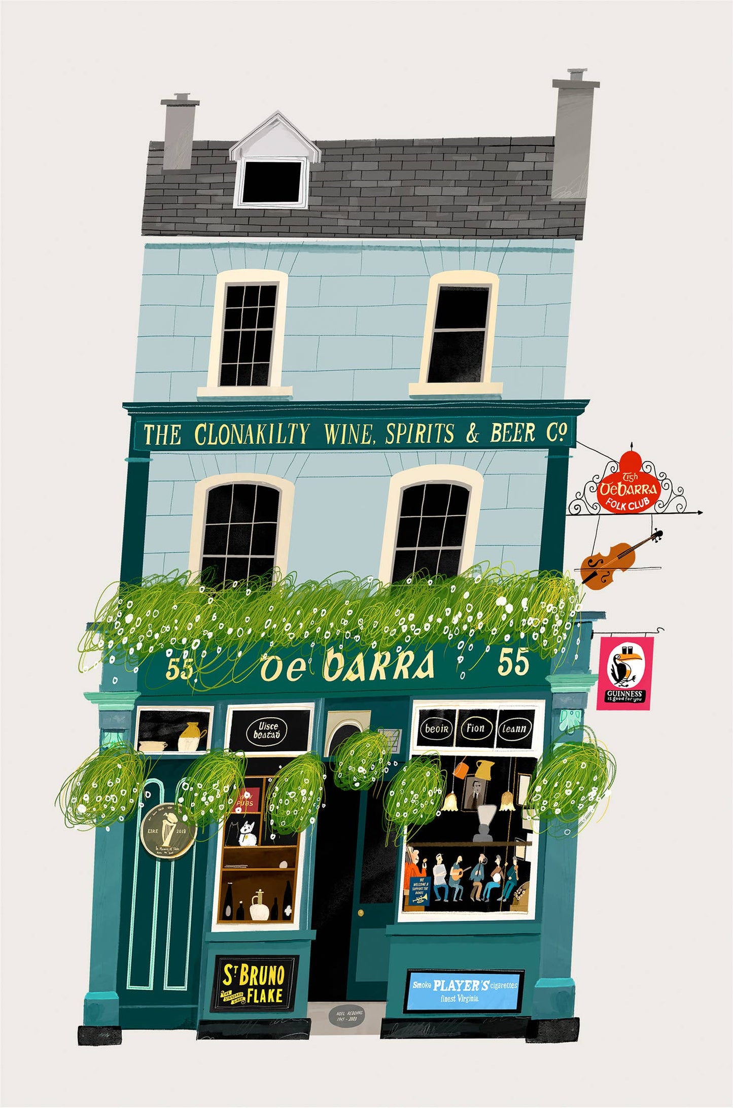 De Barra’s, Clonakilty, Cork, Ireland, Art Print