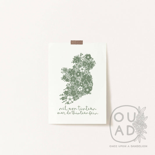 Níl aon tinteán mar do thinteán féin | A4 Screen print