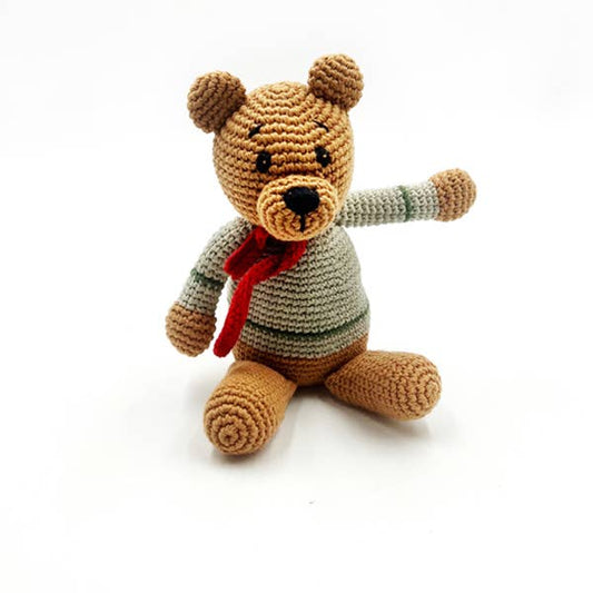 Baby Toy Teddy bear rattle teal