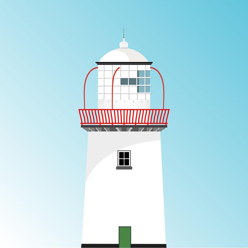 12 Lighthouses of Ireland Print
