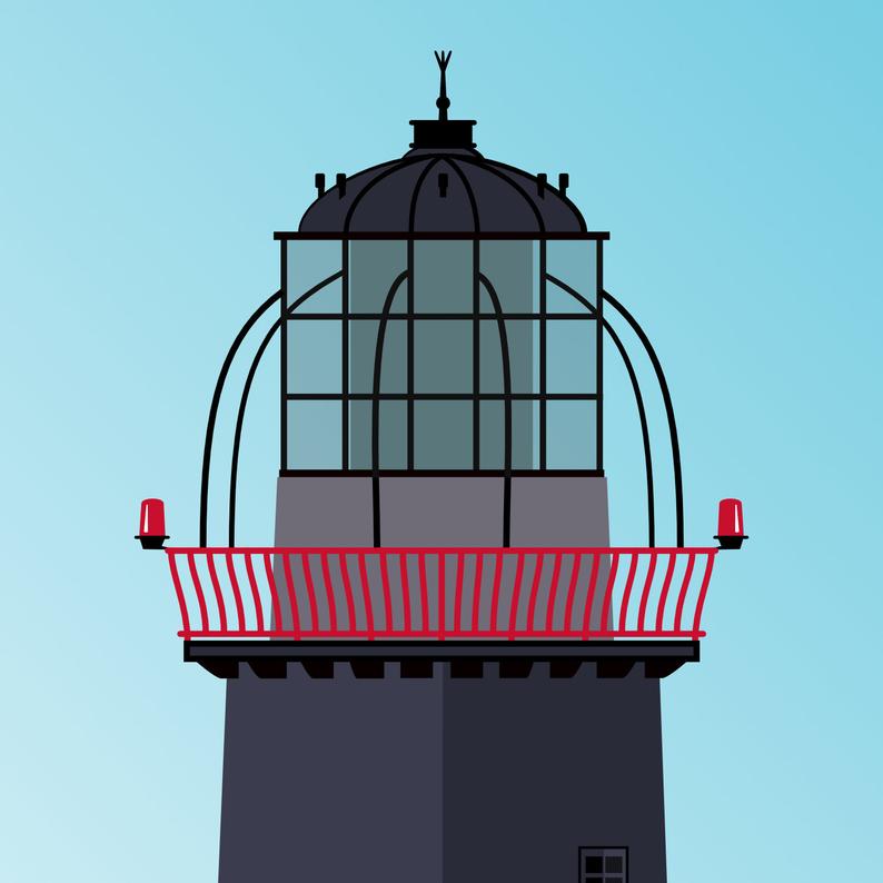 12 Lighthouses of Ireland Print