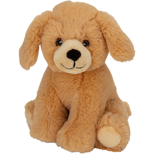 Puppy/Dog (golden retriever) plush toy (made from recycled plastic)