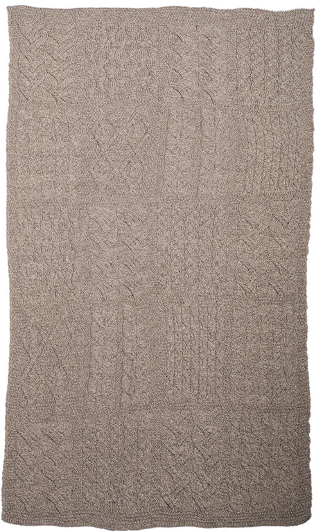 Aran Patchwork blanket