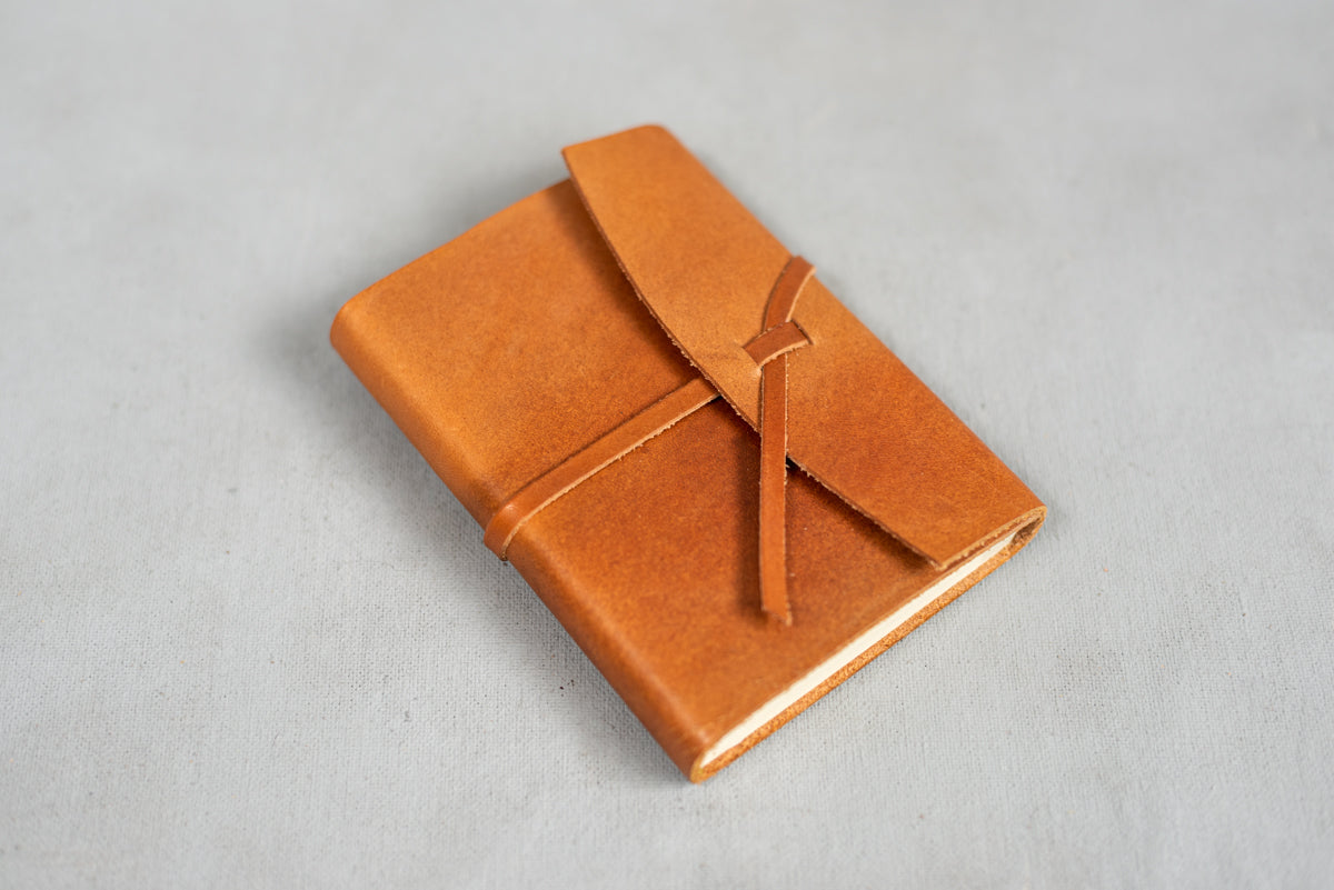Hubert Bookbindery leather notebook - Tan