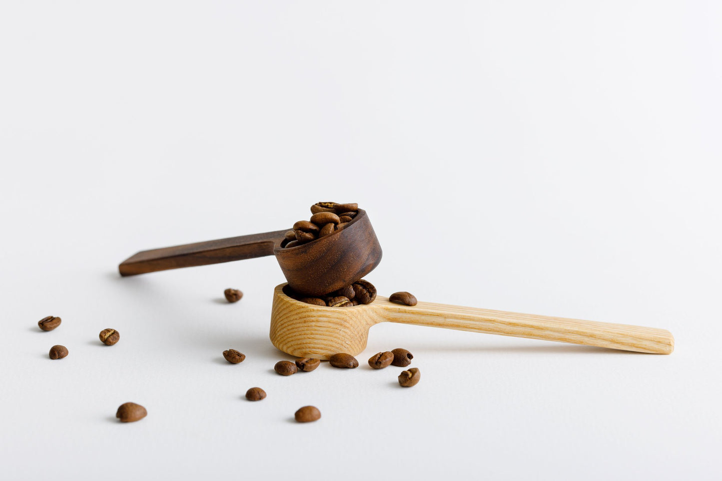 Wooden coffee scoop