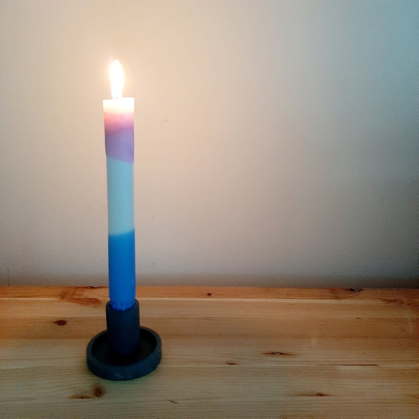 Dip-dye candle trio 'brights'
