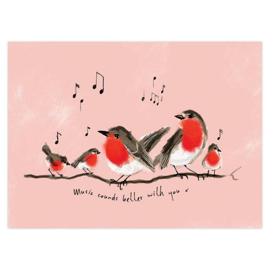 'Music sounds Better with You' Art Print