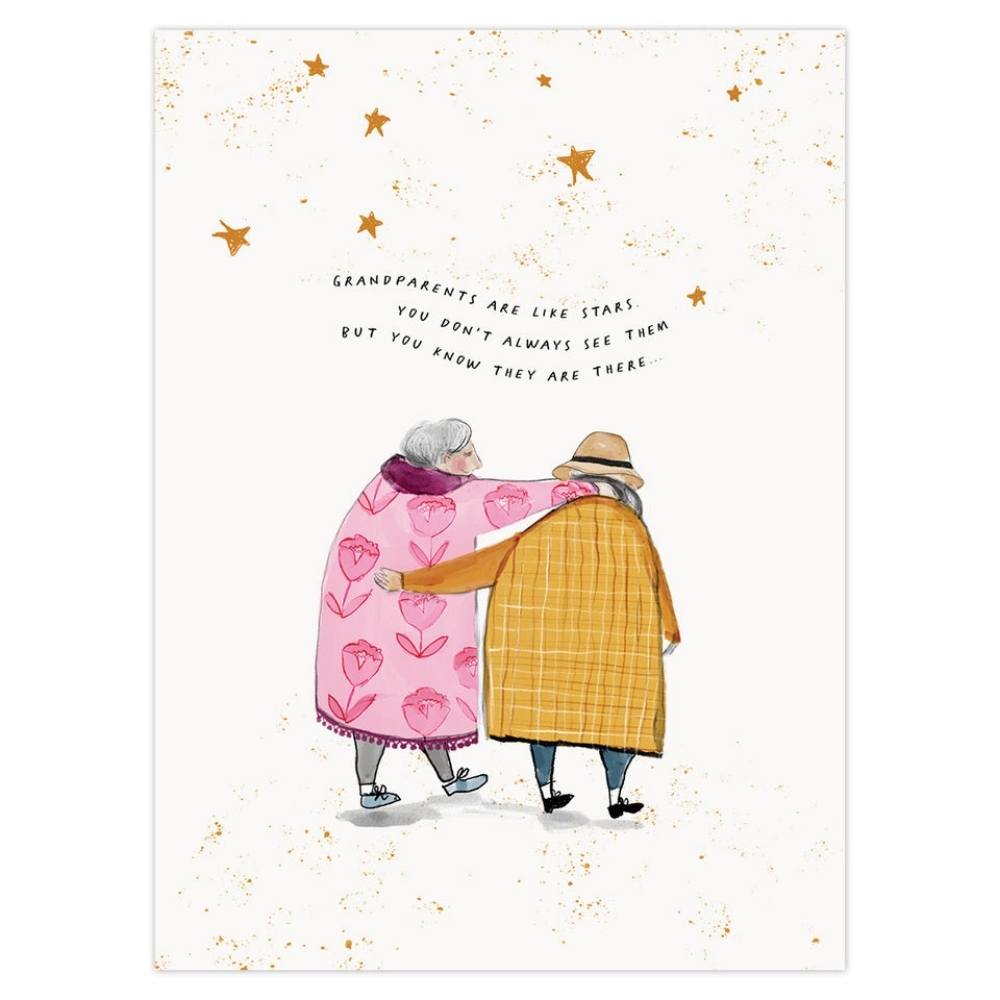 'Grandparents are like Stars' Art Print