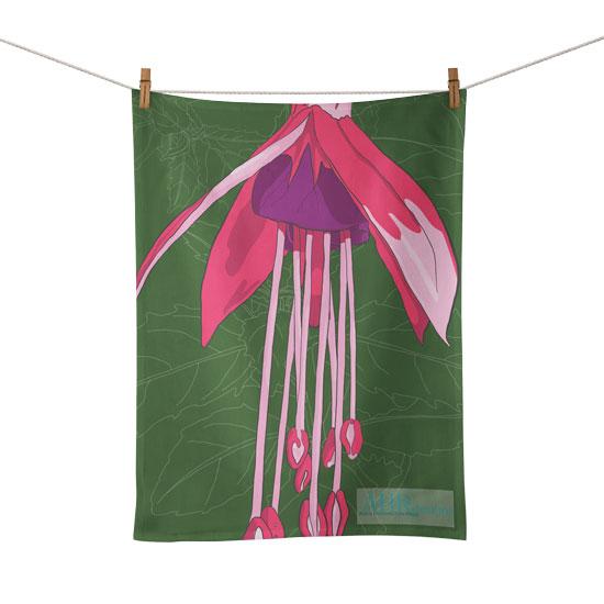 Fuchsia Tea towel