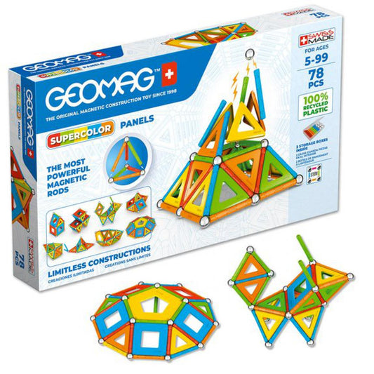 Geomag Supercolour Panels Recycled (78 pieces)