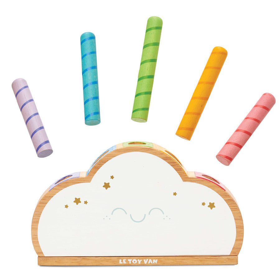 Rainbow cloud pop toy