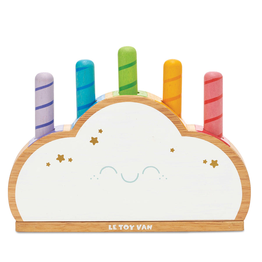 Rainbow cloud pop toy