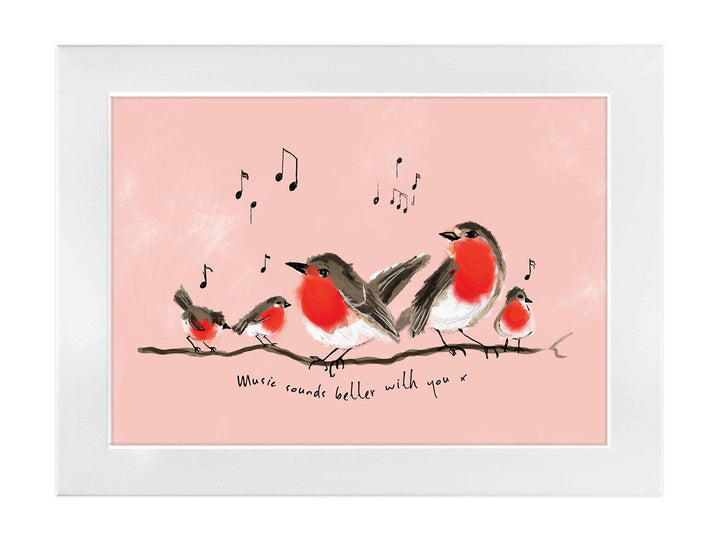 'Music sounds Better with You' Art Print