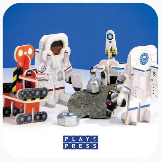 Play Press Astronauts & Robots Build & Play set