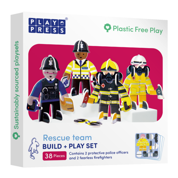 Play Press Rescue Team Build & Play set