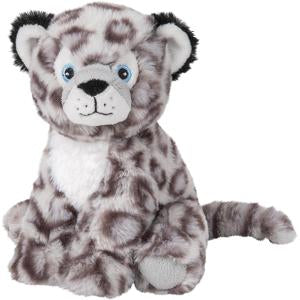 Snow leopard plush toy (made from recycled plastic)