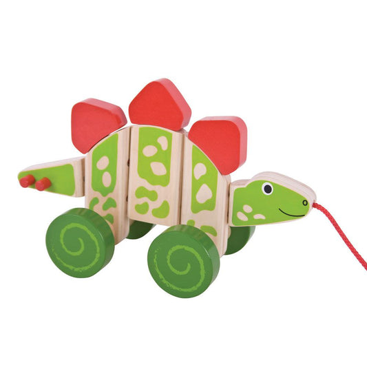 Pull along dinosaur