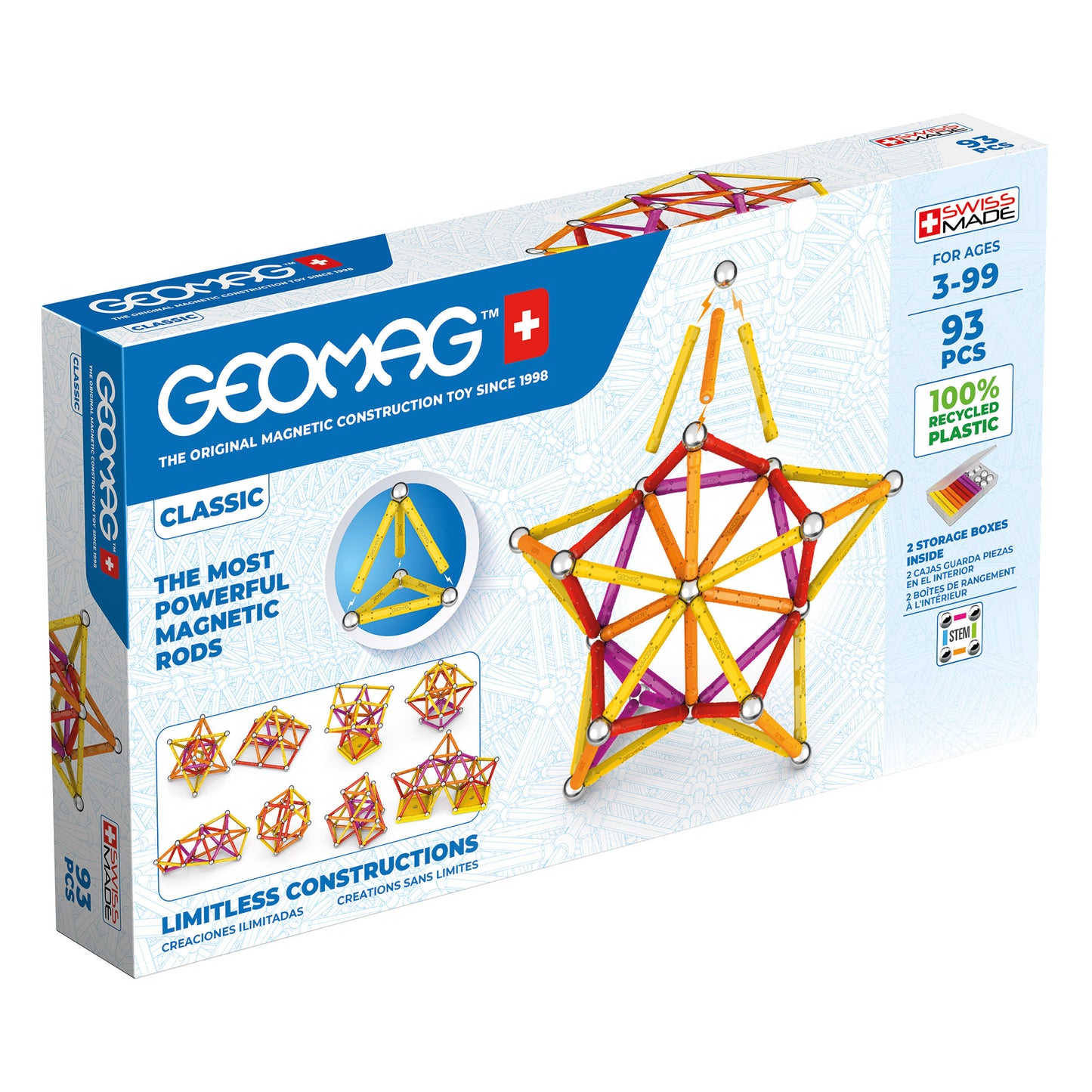 Geomag Classic Recycled set (93 pieces)