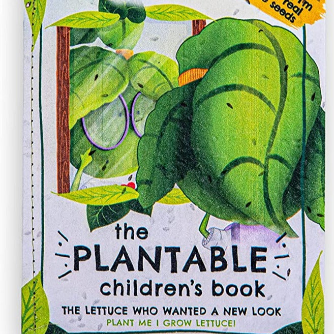 Plantable lettuce book