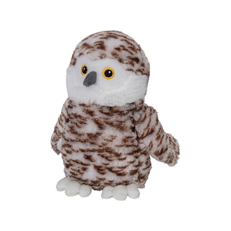 Snowy owl plush toy (made from recycled plastic)