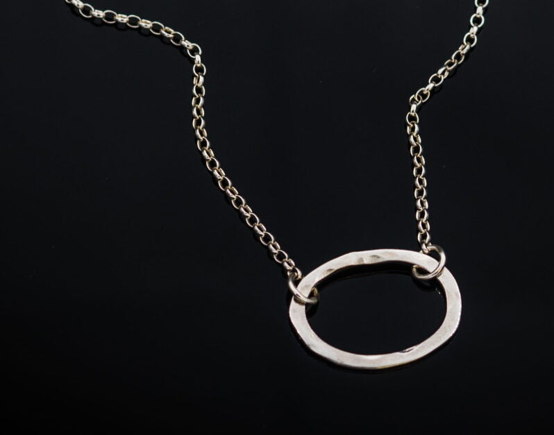 Tarred Silver Pendant