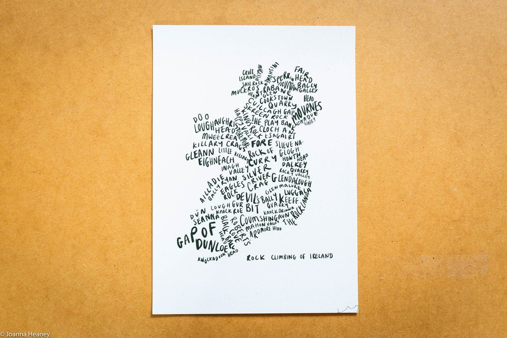 Rock Climbing of Ireland print