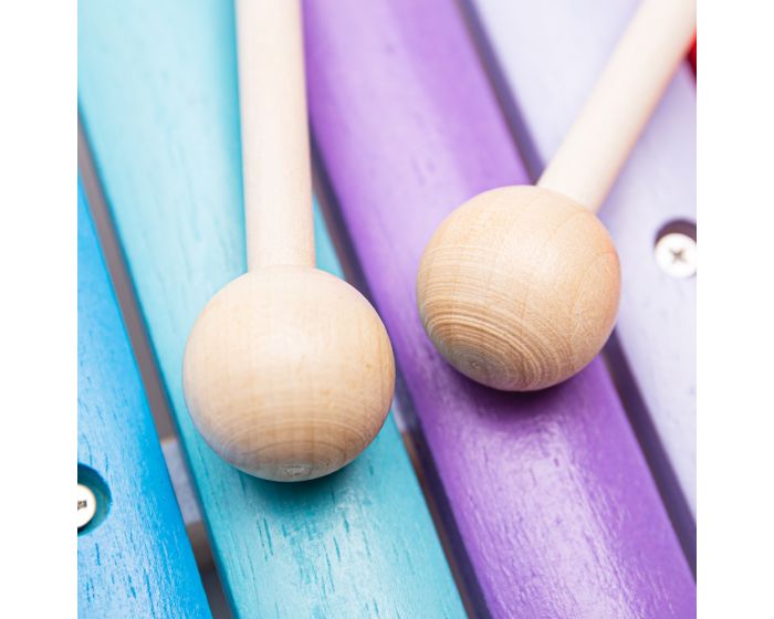 Colourful wooden xylophone