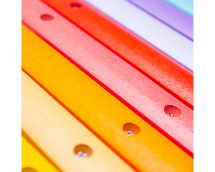 Colourful wooden xylophone