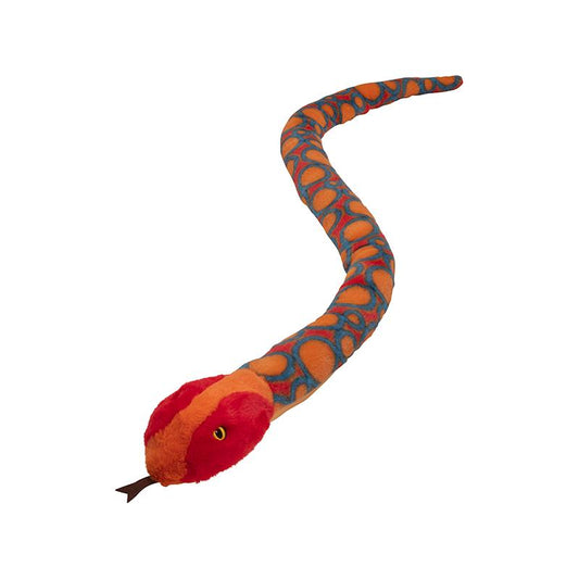 Snake Rainbow Boa plush toy (made from recycled plastic)